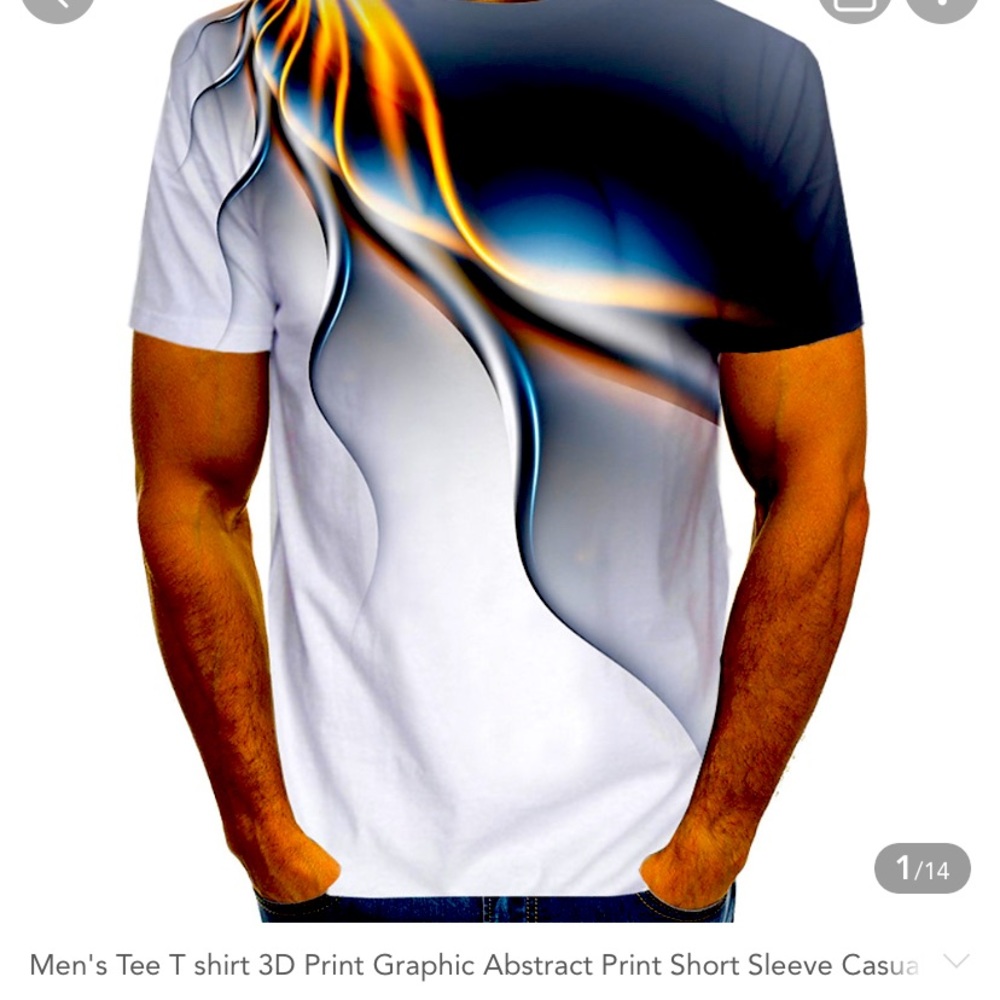 Men’s 3D graphic T shirt